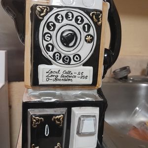 Vintage payphone water pitcher